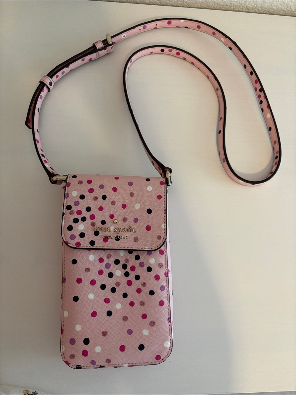 Kate Spade Staci Confetti Glitter Phone Bag